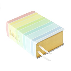 Hand-Bound Genuine Leather Bible - Sherbet Rainbow rainbow scriptures, rainbow pattern, sherbet rainbow scriptures, sherbet scriptures, sherbet pattern, pattern scriptures, patterned scriptures, lds scriptures, scriptures