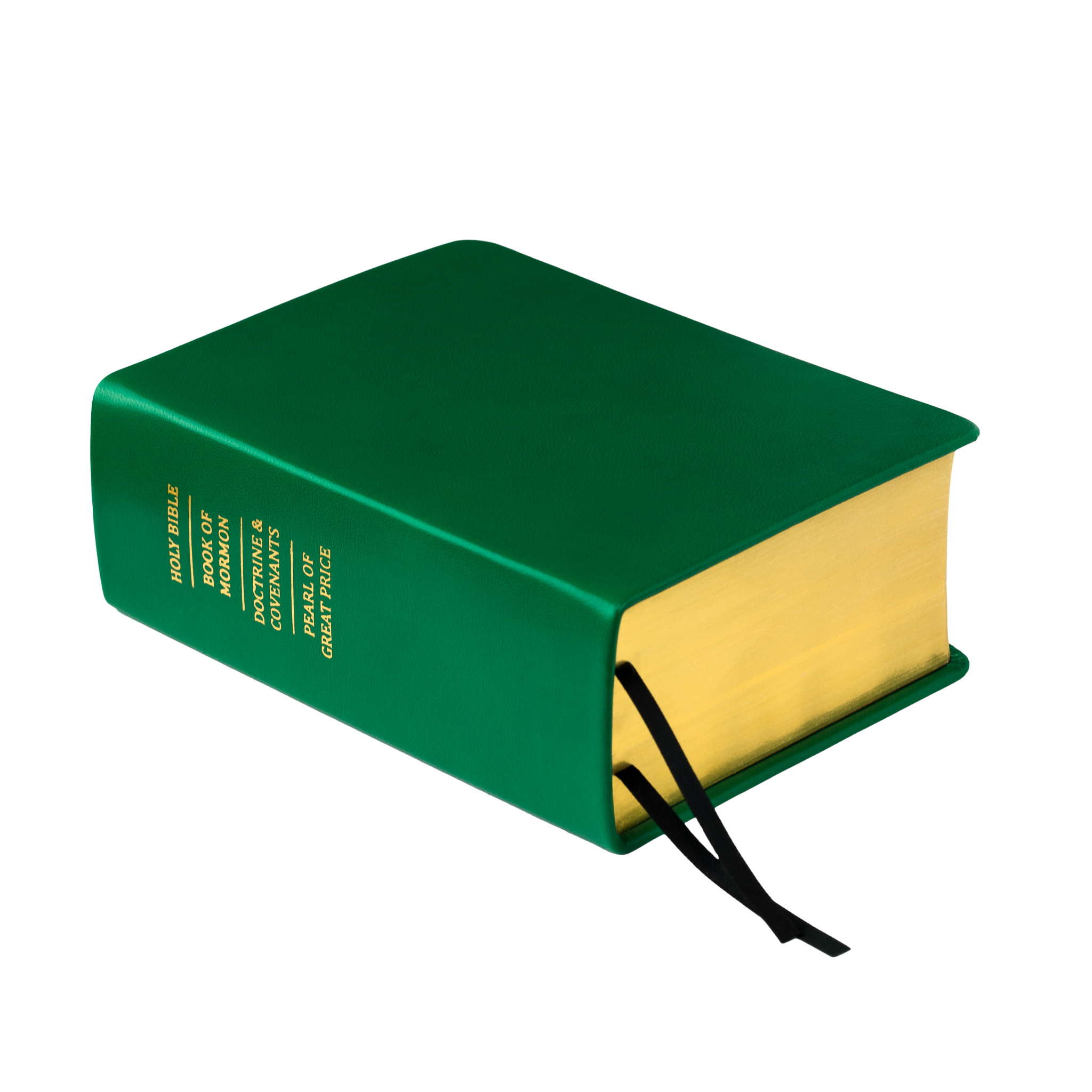 Pre-Made Hand-Bound Genuine Leather Quad - Kelly Green - LDP-HB-RQ-KGN-PM