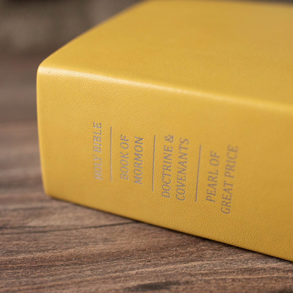 Hand-Bound Genuine Leather Quad - Buttercup Yellow - LDP-HB-RQ-BCY
