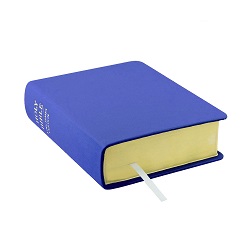 Hand-Bound Genuine Leather Bible - Medium Blue