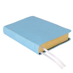 Hand-Bound Simulated Leather Triple - Breezy Blue