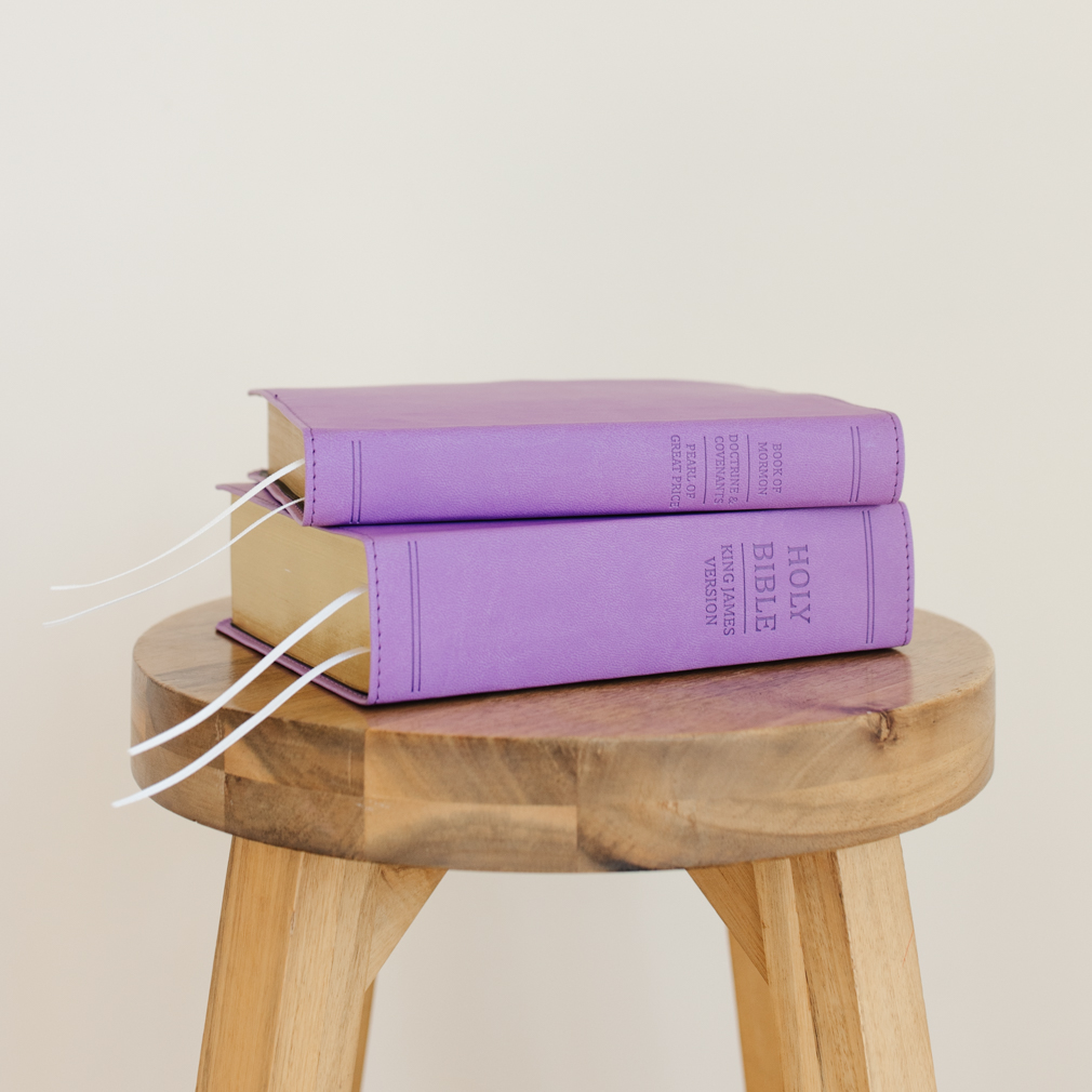 Hand-Bound Simulated Leather Triple - Wisteria Purple - LDP-HB-RT-WP