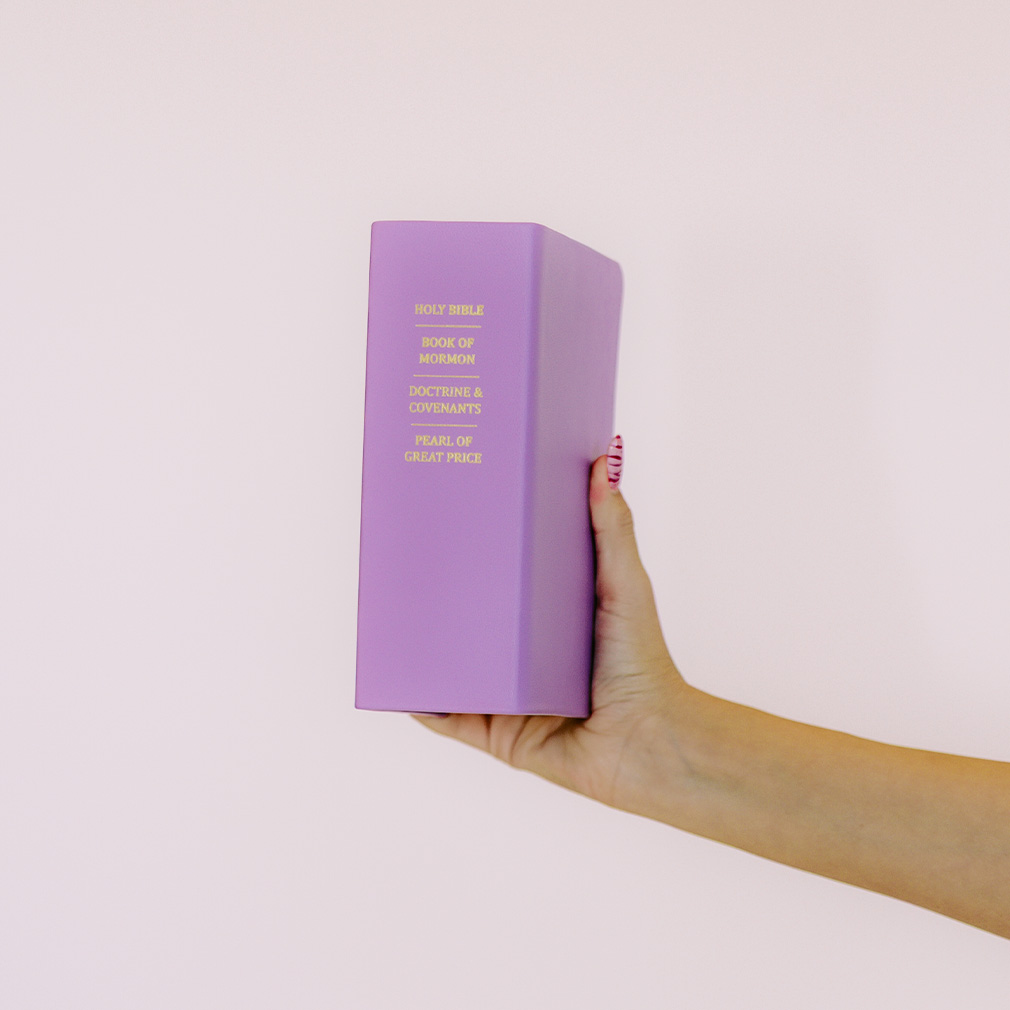 Hand-Bound Genuine Leather Quad - Purple Collection - LDP-HB-RQ-PURC