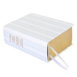 Hand-Bound Genuine Leather Quad - Cloud Ribbon