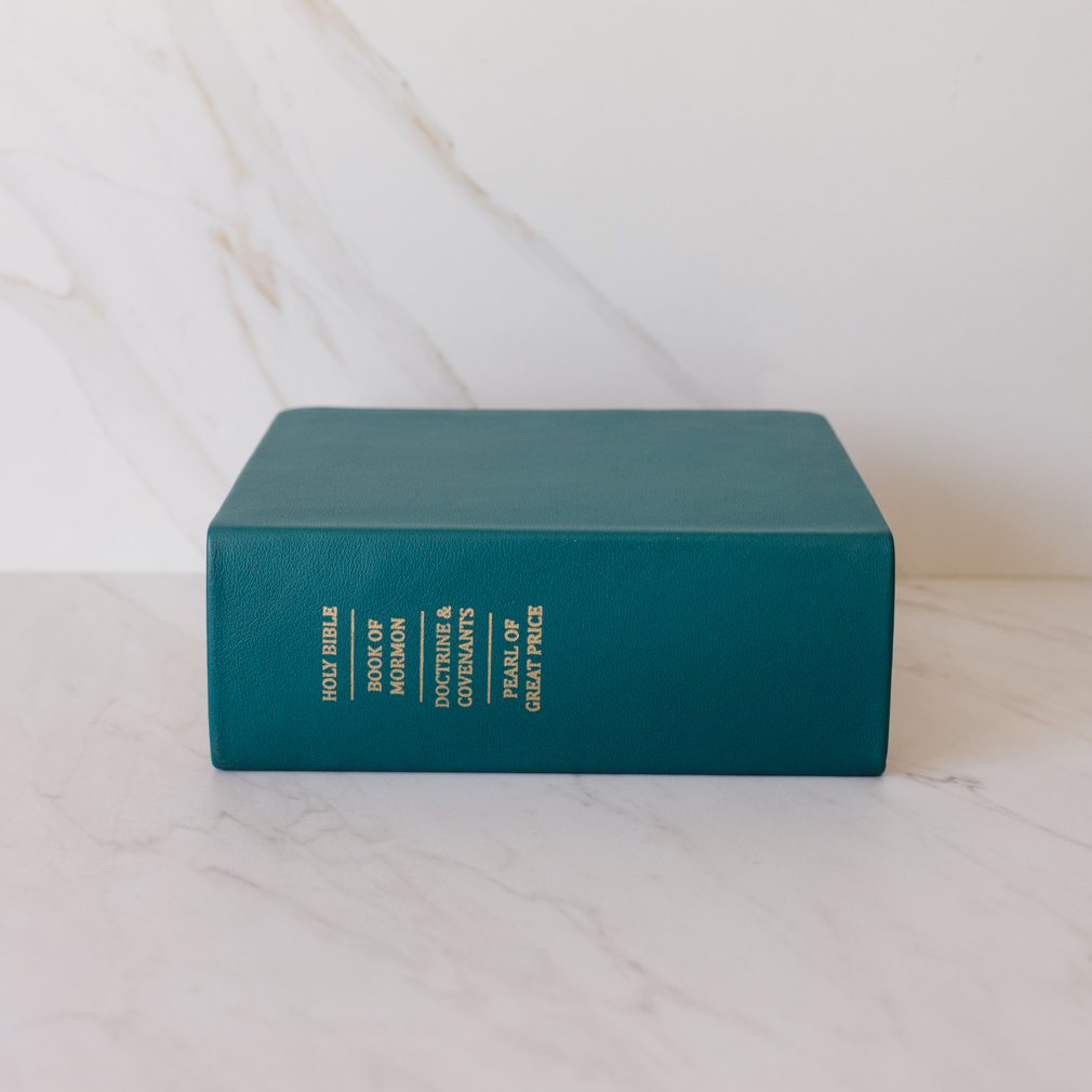 Hand-Bound Genuine Leather Quad - Dark Jade - LDP-HB-RQ-DKJ