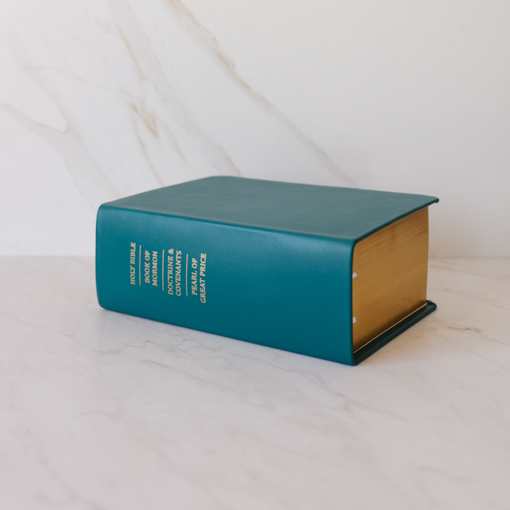 Hand-Bound Genuine Leather Quad - Dark Jade - LDP-HB-RQ-DKJ