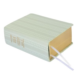 Hand-Bound Genuine Leather Quad - Meadow Ribbon