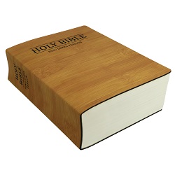 Leatherette Bible - Bamboo