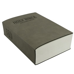 Leatherette Bible - Gray gray lds scriptures, color lds scriptures, gray lds bible, color lds bible