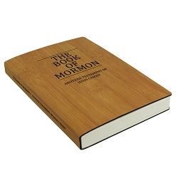 Leatherette Book of Mormon - Bamboo - LDP-LSC-BOM-B-BAMB