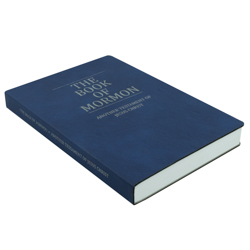 Leatherette Book of Mormon - Blue