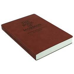 Leatherette Book of Mormon - Burgundy - LDP-LSC-BOM-B-BURG
