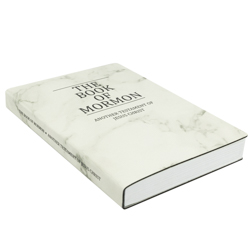 Leatherette Book of Mormon - Marble