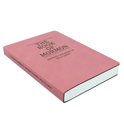Leatherette Book of Mormon - Pink - LDP-LSC-BOM-B-PINK