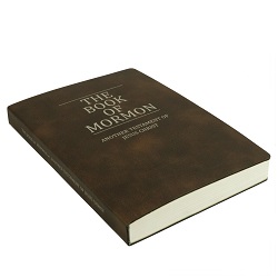 Basic Leatherette Book of Mormon - Rustic Brown - LDP-LSC-BOM-B-RBR