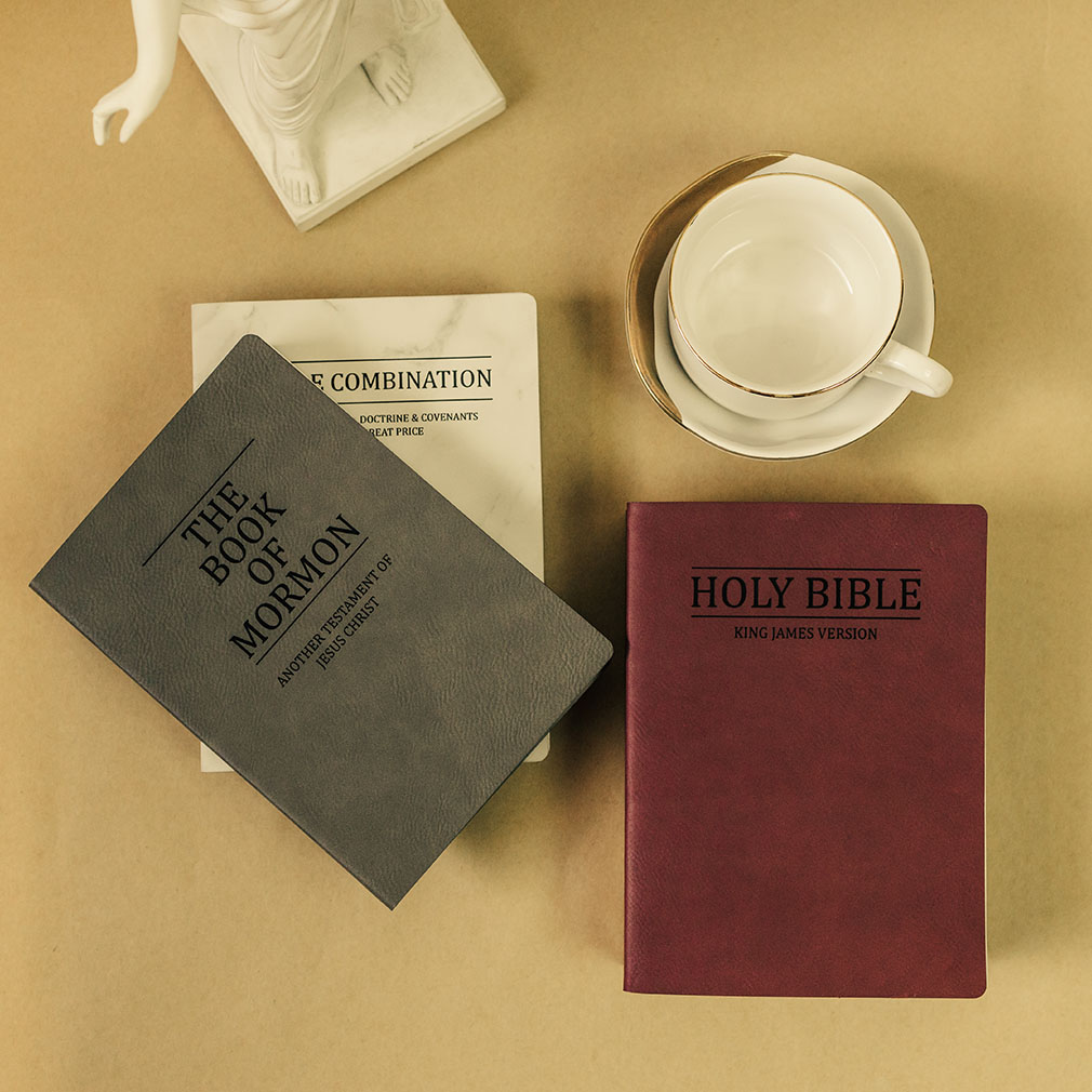 Basic Leatherette Book of Mormon - Gray - LDP-LSC-BOM-B-GRY
