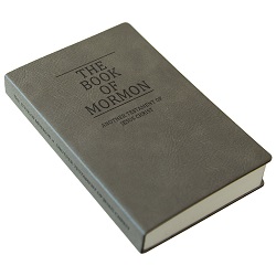 Leatherette Pocket Book of Mormon - Gray