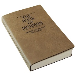 Leatherette Pocket Book of Mormon - Light Brown