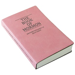 Leatherette Pocket Book of Mormon - Pink color lds scriptures, pink lds scriptures, turquoise lds scriptures, blue lds scriptures, green lds scriptures, 