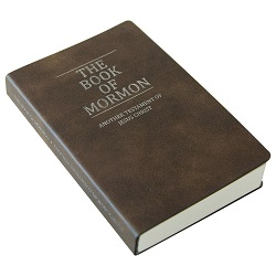 Leatherette Pocket Book of Mormon - Rustic Brown