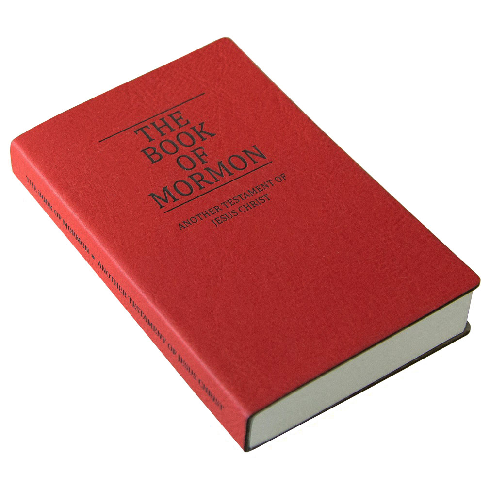 Leatherette Pocket Book of Mormon - Red - LDP-LSC-PBOM-B-RED