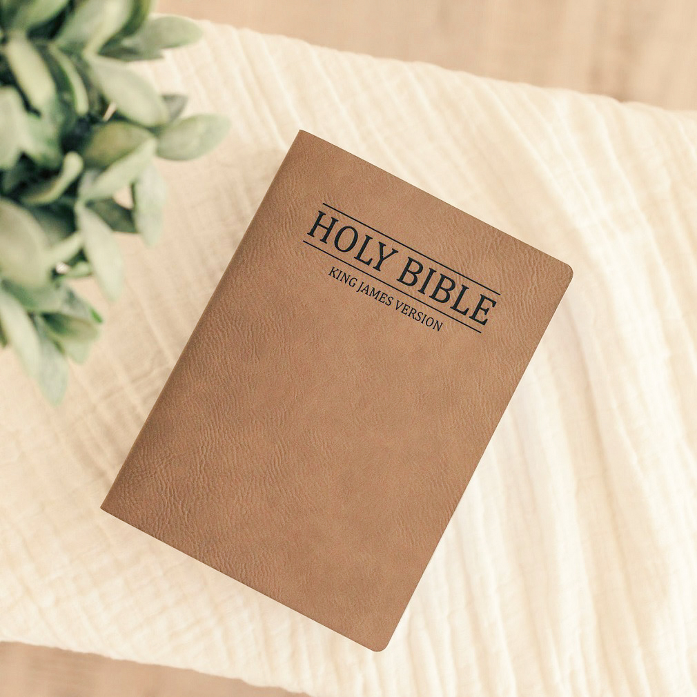 Leatherette Bible - Light Brown - LDP-LSC-B-B-LBR