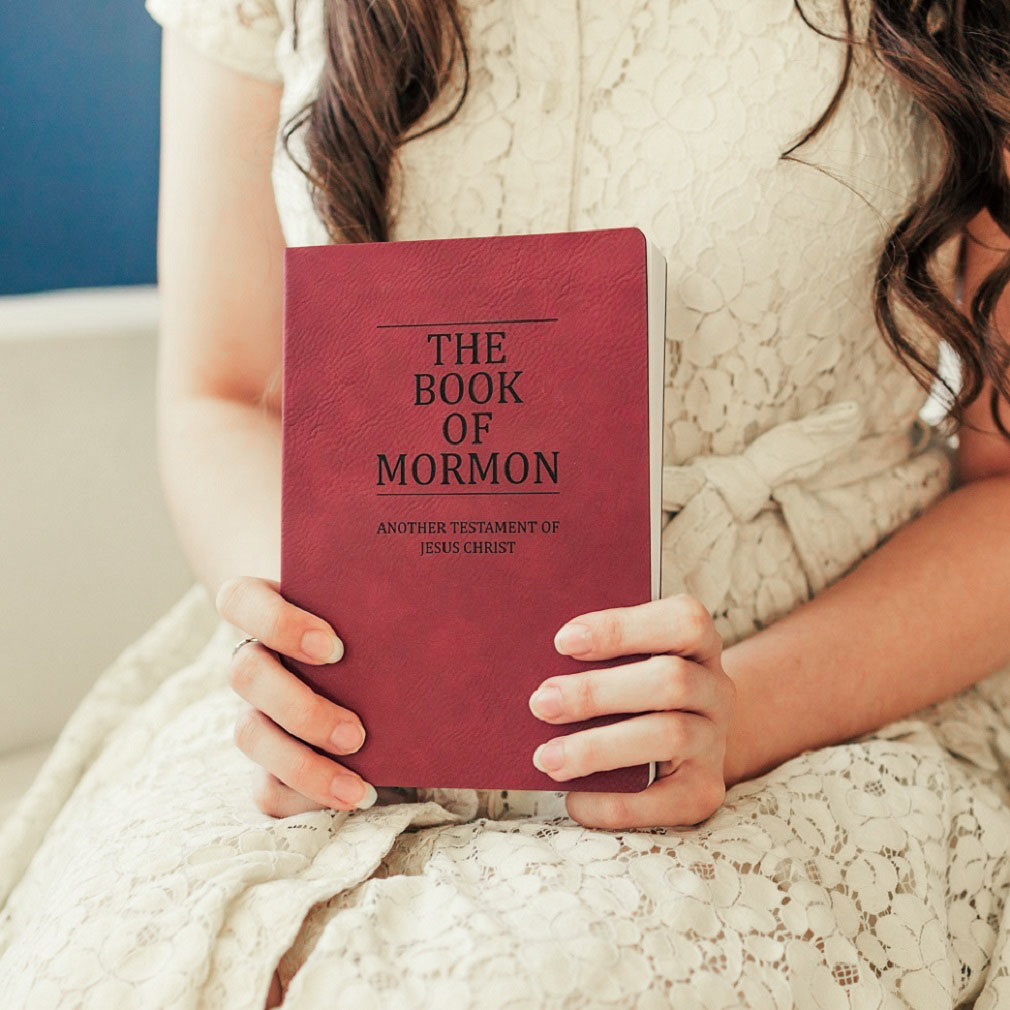 Leatherette Book of Mormon - Burgundy - LDP-LSC-BOM-B-BURG