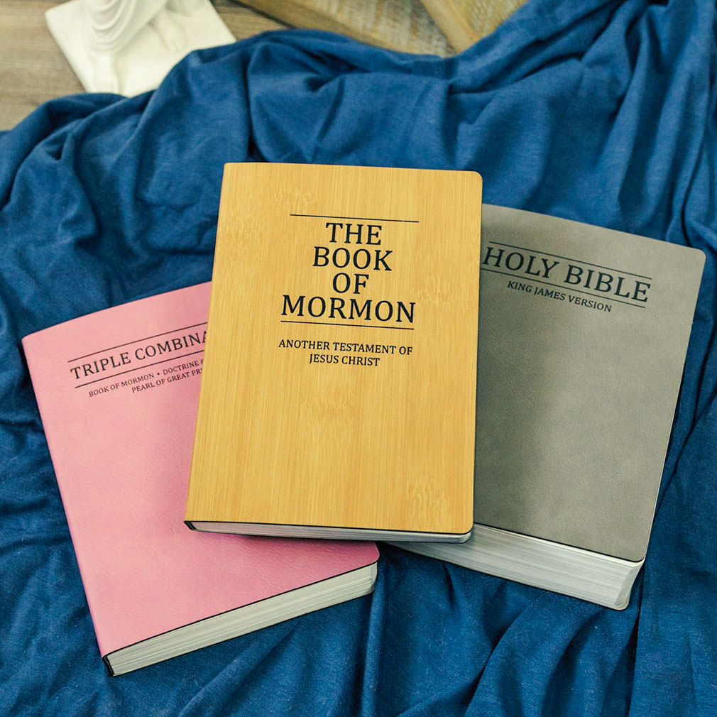 Leatherette Book of Mormon - Bamboo - LDP-LSC-BOM-B-BAMB