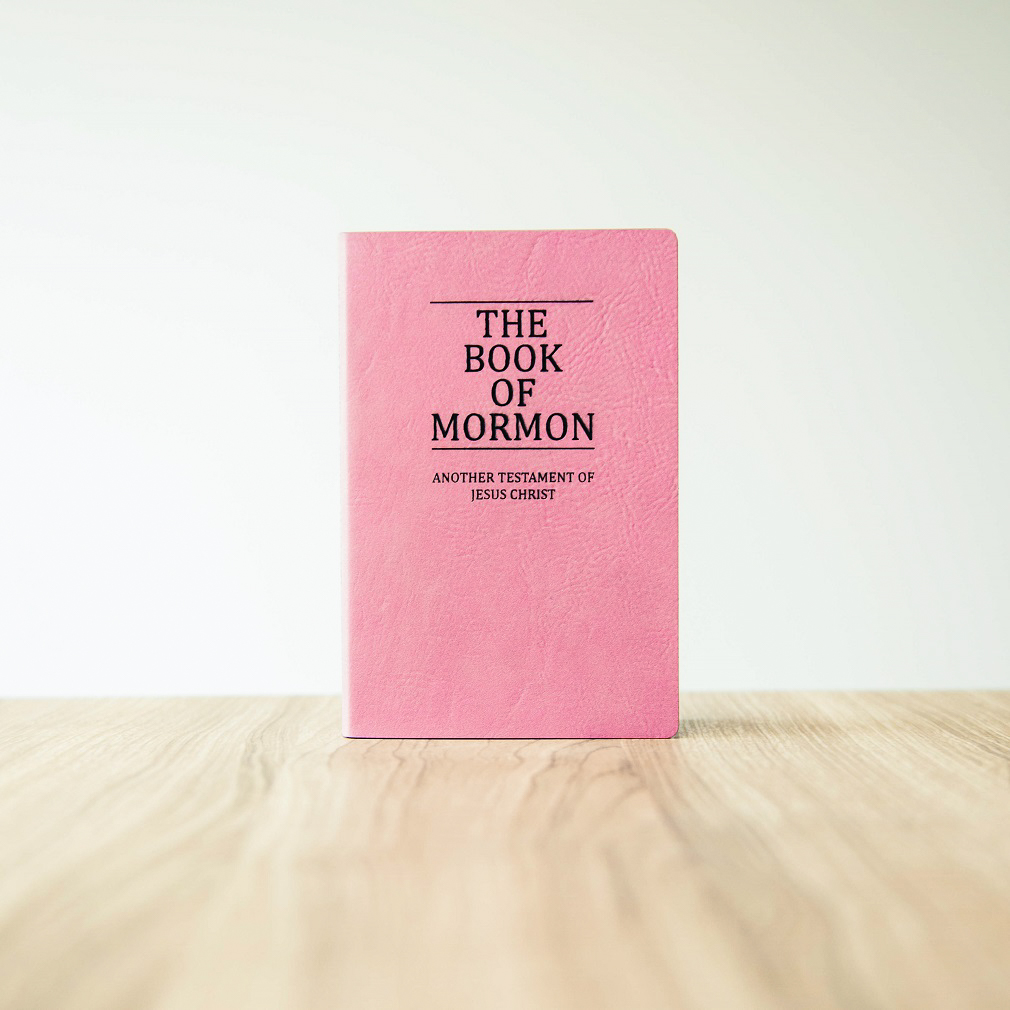 Leatherette Pocket Book of Mormon - Pink - LDP-LSC-PBOM-B-PINK