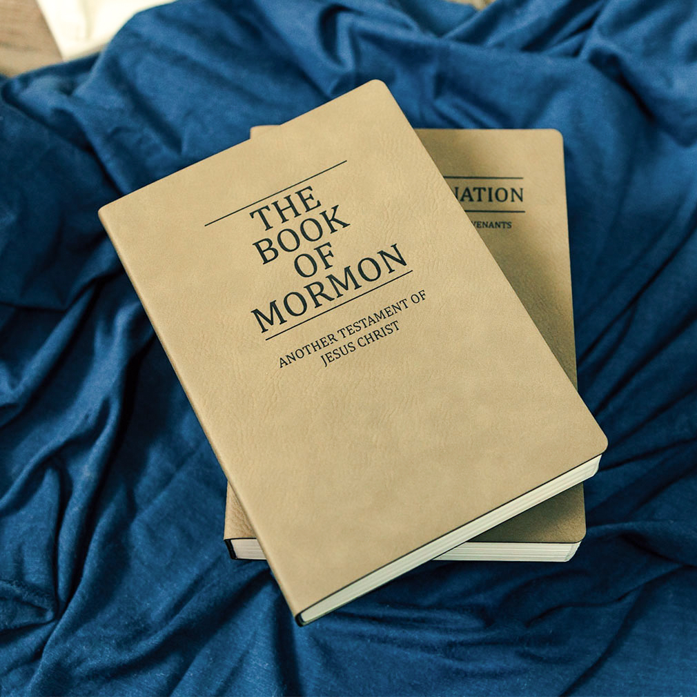 Leatherette Book of Mormon - Light Brown - LDP-LSC-BOM-B-LBR