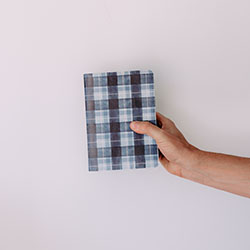 Hand-Bound Simulated Leather Quad - Gentlemans Plaid blue plaid pattern, green patterned scriptures, patterned LDS quad, hand-bound scriptures, simulated leather quad, boyish scriptures, blue LDS quad, LDS scripture set, handmade LDS quad, sheepskin leather scriptures, LDS gift, baptism gift, missionary gift, temple gift, scripture study, personalized scriptures, LDS quad combo, women’s LDS scriptures, custom LDS quad
