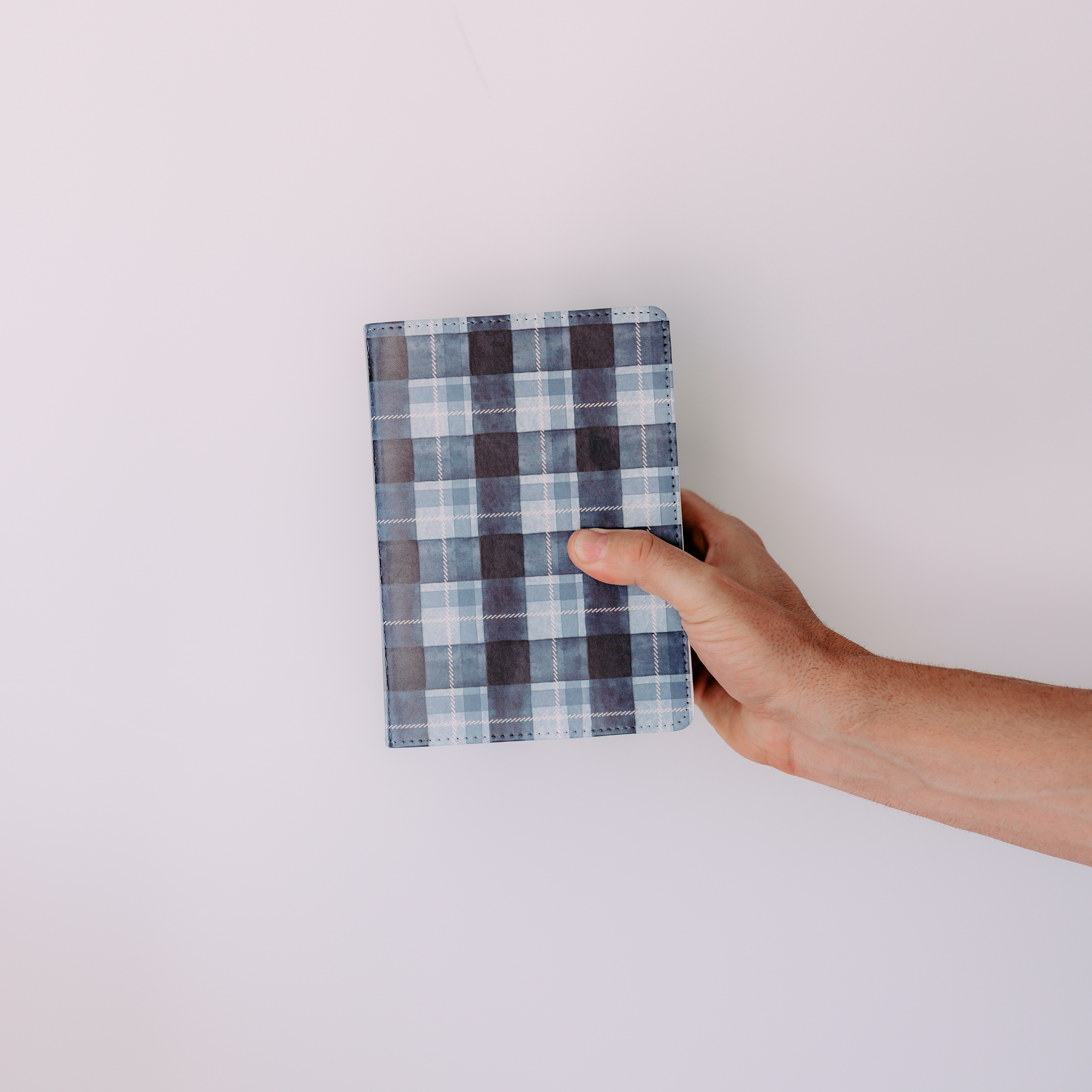 Hand-Bound Simulated Leather Quad - Gentleman's Plaid - LDP-HB-PRQ-GP
