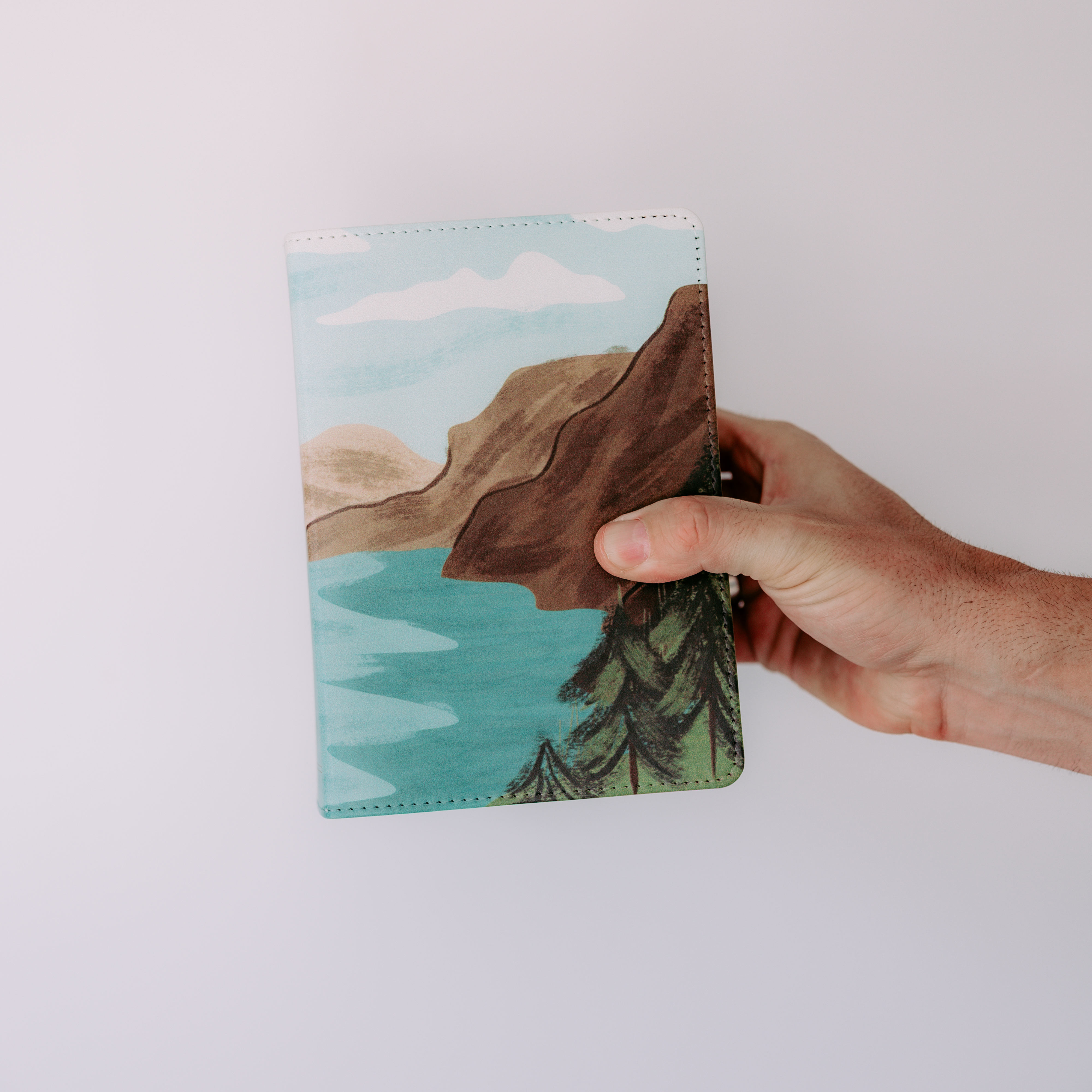 Hand-Bound Simulated Leather Quad - Mountain Lake - LDP-HB-PRQ-ML