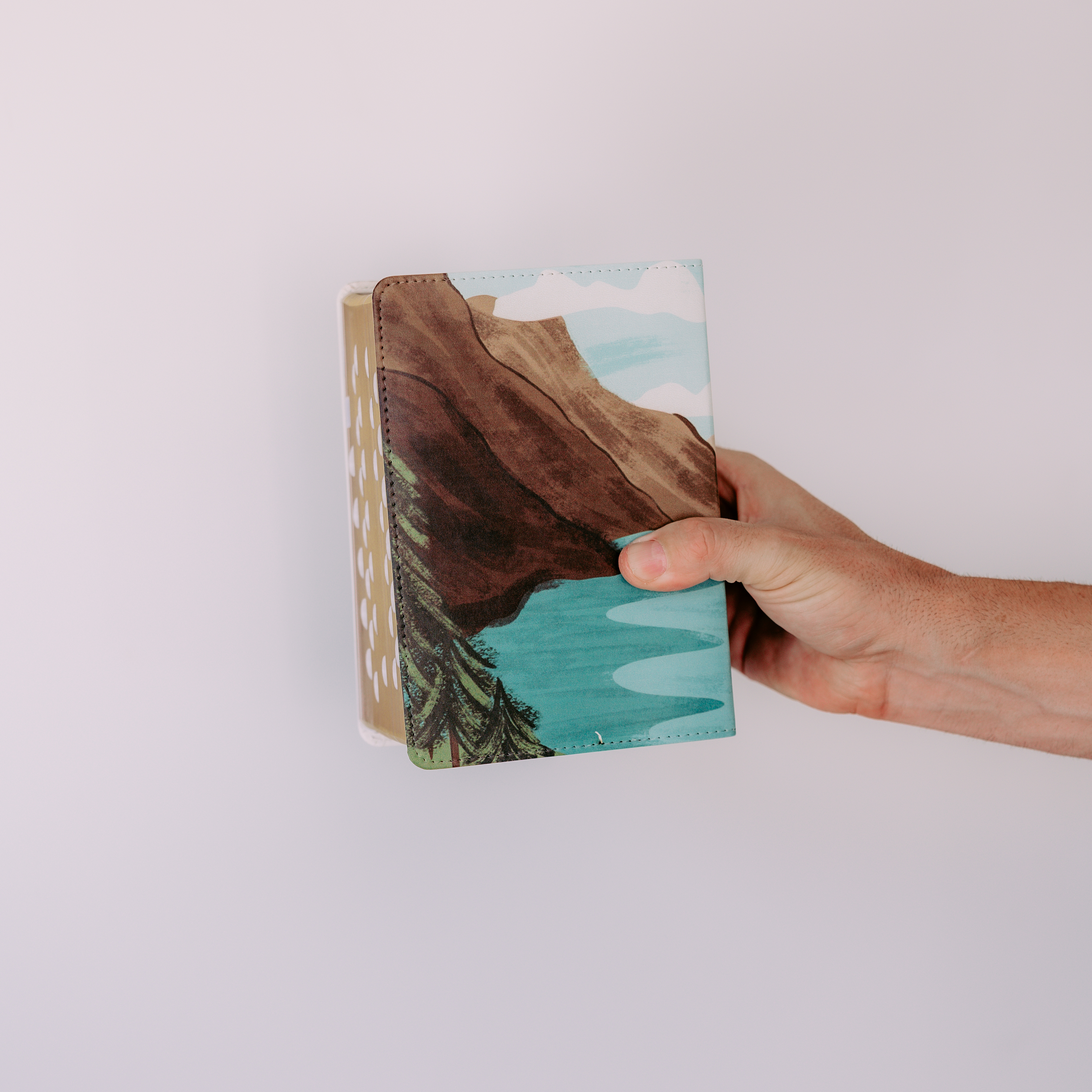 Hand-Bound Simulated Leather Quad - Mountain Lake - LDP-HB-PRQ-ML