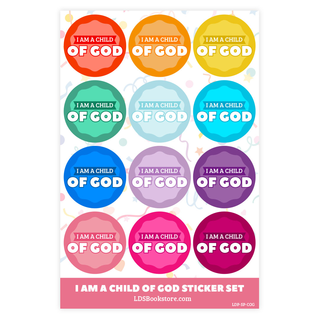 I Am a Child of God Sticker Pack - LDP-SP-COG