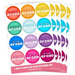 I Am a Child of God Sticker Pack i am a child of god stickers, lds stickers, lds sticker, primary stickers