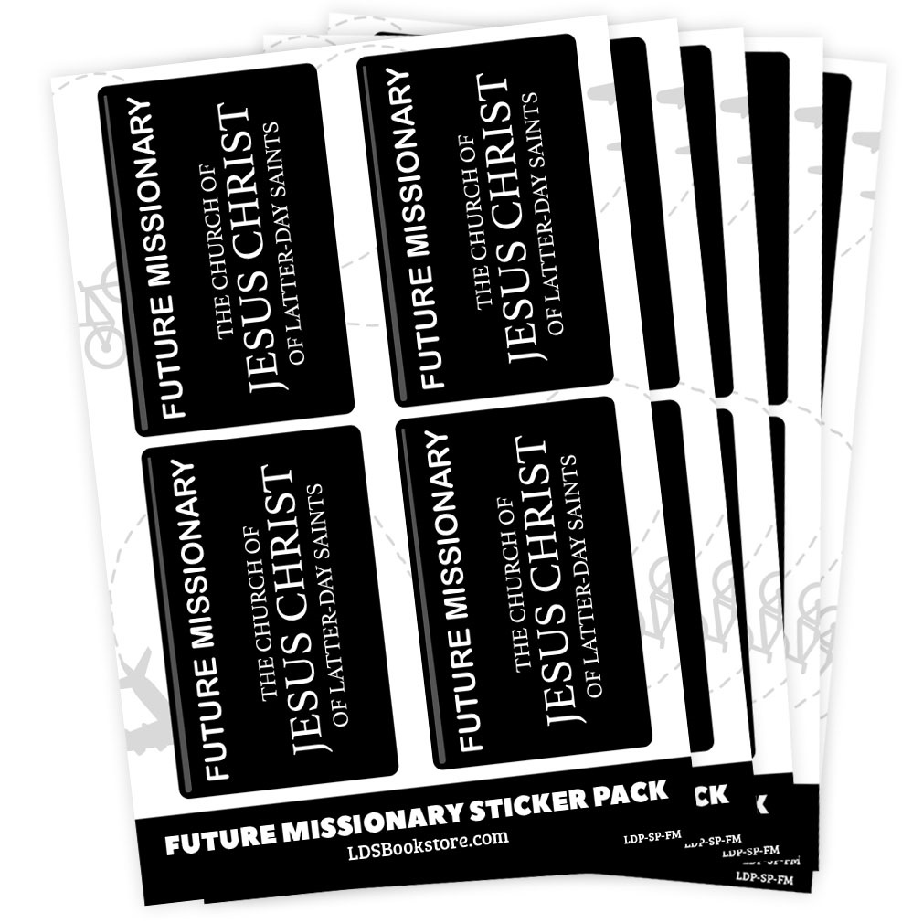 Future Missionary Sticker Pack future missionary sticker, future missionary stickers, lds stickers, lds primary stickers, missionary stickers, missionary name tag sticker