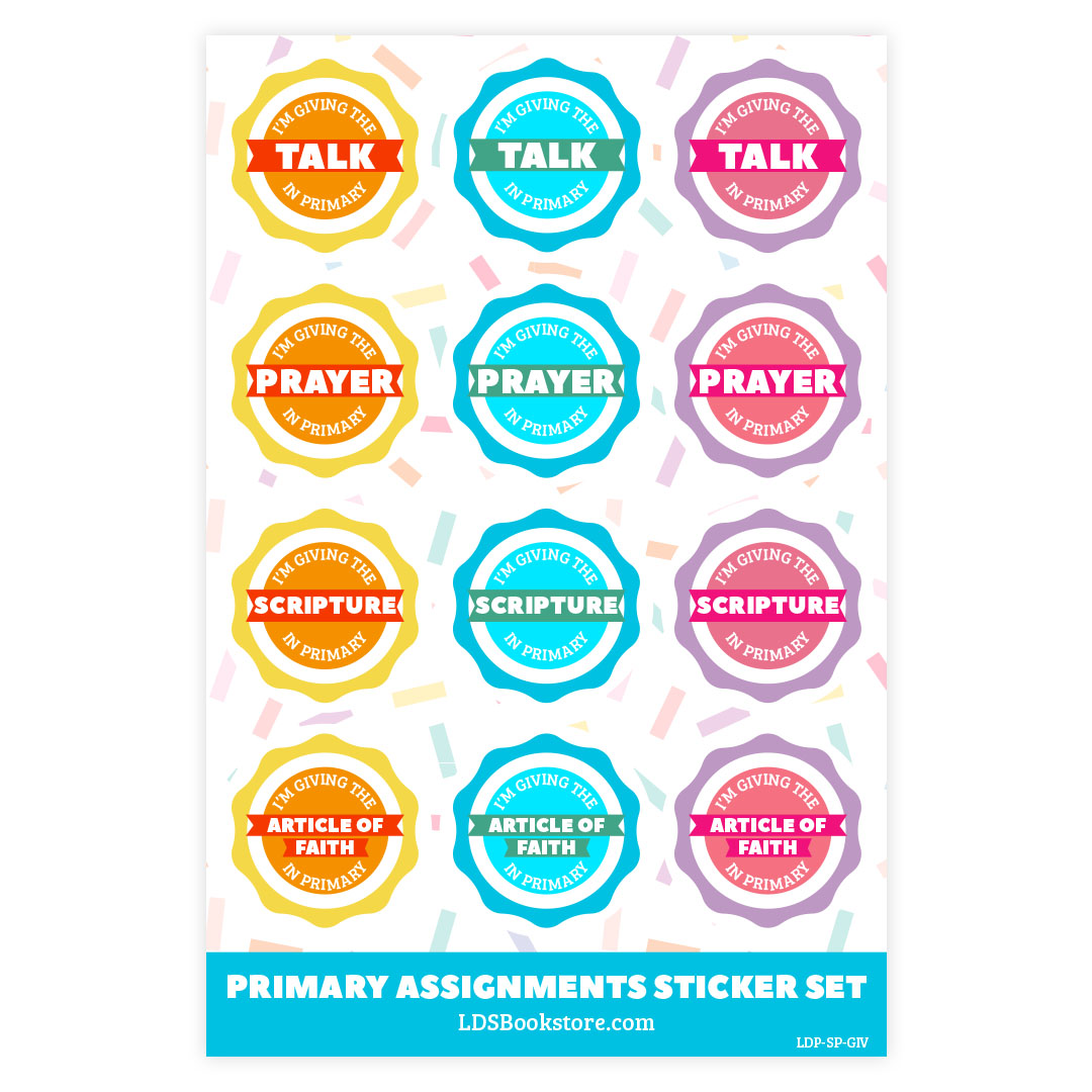 Primary Assignments Sticker Pack - LDP-SP-GIV