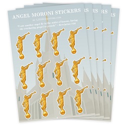Angel Moroni Sticker Pack angel moroni sticker, angel moroni stickers, lds sticker, lds stickers, lds sticker packs