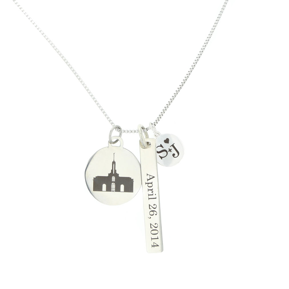 For Eternity Temple Charm Necklace - LDP-ETCN-CPN-VBN-CHN