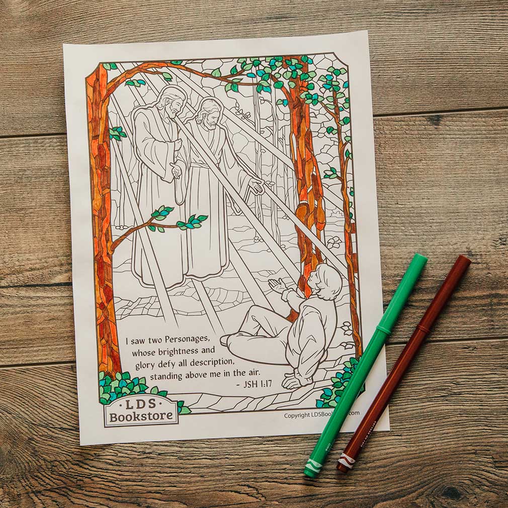 Joseph Smith's First Vision Coloring Page - Printable - LDPD-PBL-COLOR-JSH117